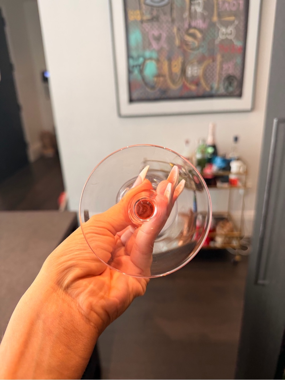 Crystal Champagne Flute - Pink Tint crate and barrel - Picture 4 of 6